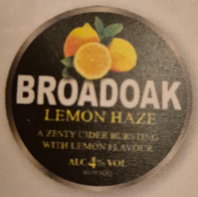 Lemon Haze 4.0%, Broadoak Cider, England