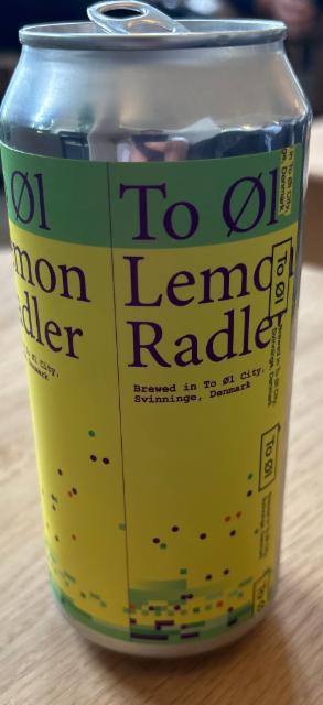 Lemon Radler 2.5%, To Øl, Denmark