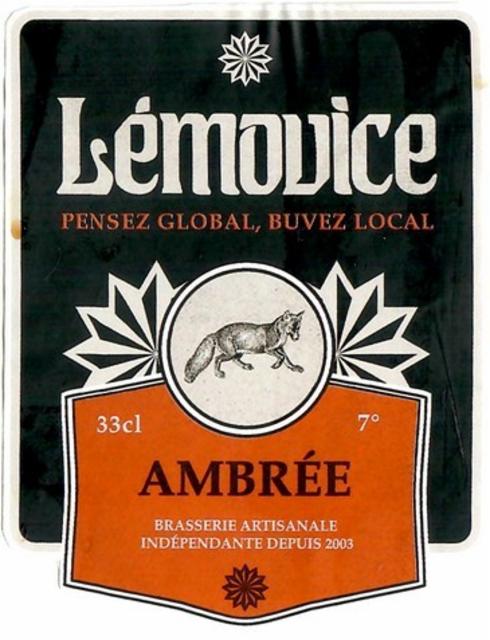 Lémovice Ambrée 7.0%, Brasserie Artisanale Lémovice, France