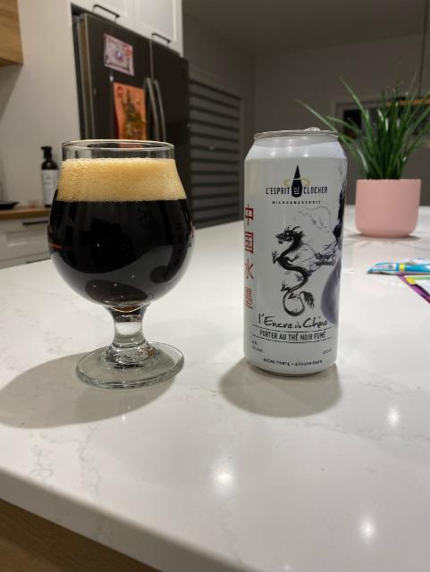 L'Encre de Chine 6.0%, Microbrasserie L'Esprit de Clocher, Canada