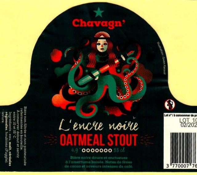 L'Encre Noire 4.9%, Brasserie La Chavagn', France