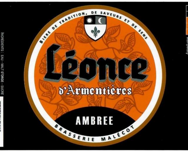 Léonce D'Armentières Ambrée 7.5%, Ateliers Malécot (Les Papillons Blancs De Lille), France