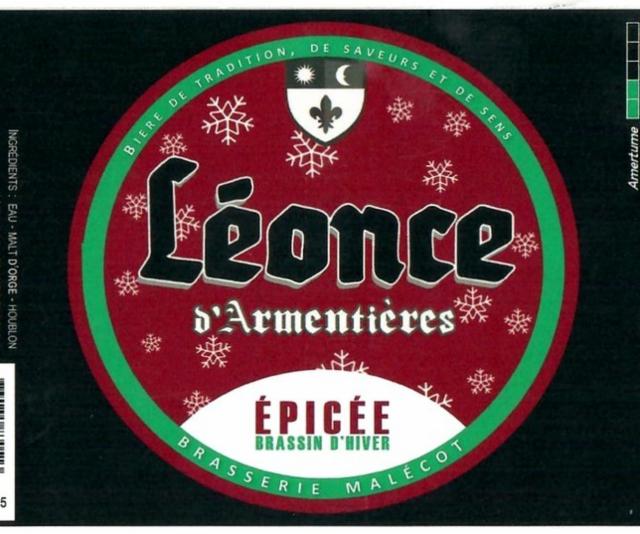 Léonce D'Armentières Épicée (Brassin D'Hiver), Ateliers Malécot (Les Papillons Blancs De Lille)