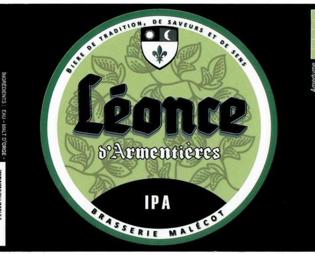 Léonce D'Armentières IPA 4.5%, Ateliers Malécot (Les Papillons Blancs De Lille), France