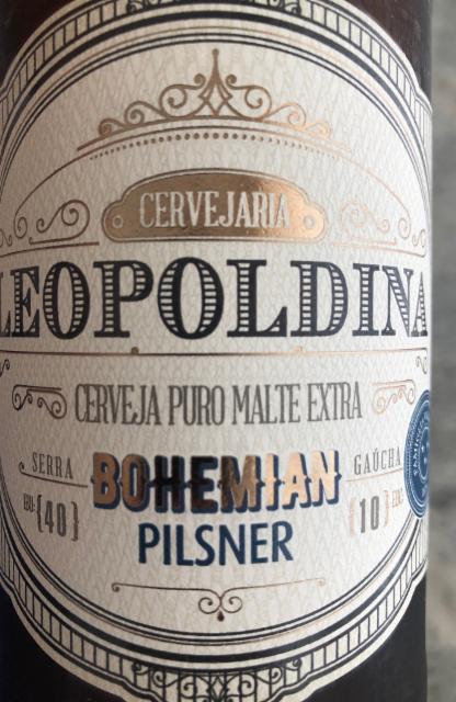 Leopoldina Bohemian Pilsner 5.0%, Cervejaria Leopoldina, Brazil