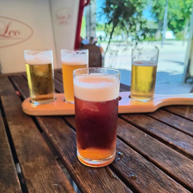 Leo's wittshaus bräu dunkel 4.5%, Privatbrauerei Usedomer Brauhaus zu Heringsdorf, Germany