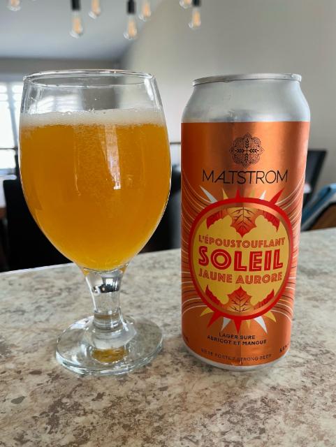 L'époustouflant soleil jaine aurore 5.8%, Maltstrom, Canada