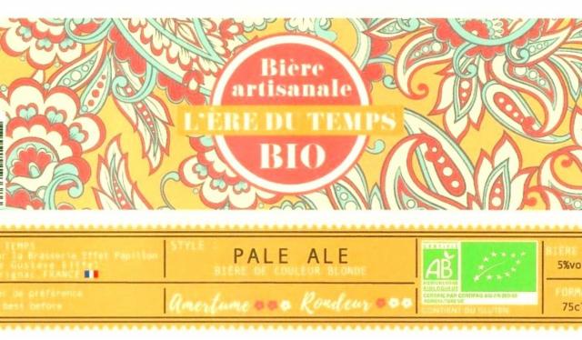 L'Ère Du Temps Pale Ale 5.0%, Brasserie Effet Papillon, France