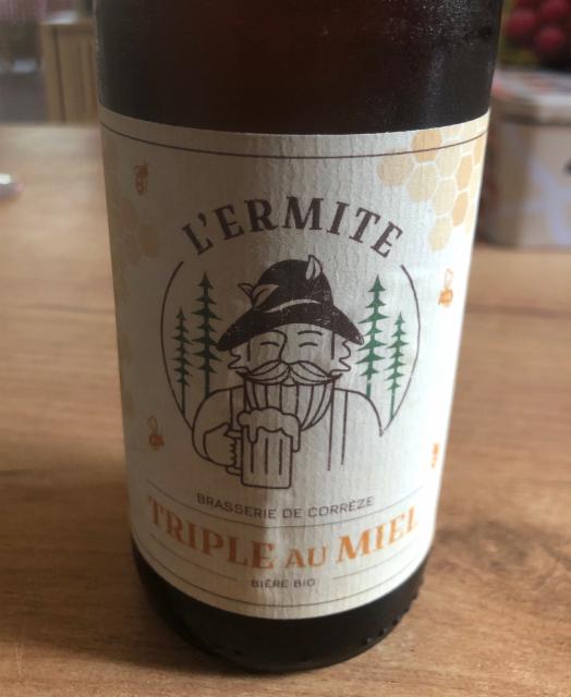 L'Ermite Triple au Miel 8.5%, Brasserie De L'Hermine, France