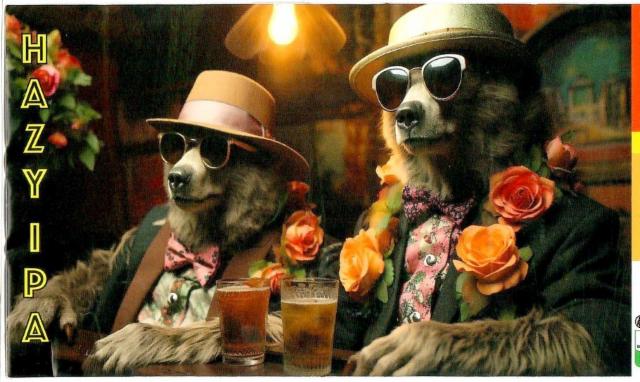 Les 2 Ours Hazy IPA 5.6%, Brasserie Les 2 Ours, France