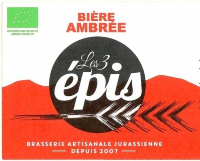 Les 3 Épis Ambrée 6.5%, Brasserie Les 3 Épis, France