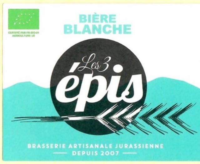 Les 3 Épis Blanche 4.8%, Brasserie Les 3 Épis, France