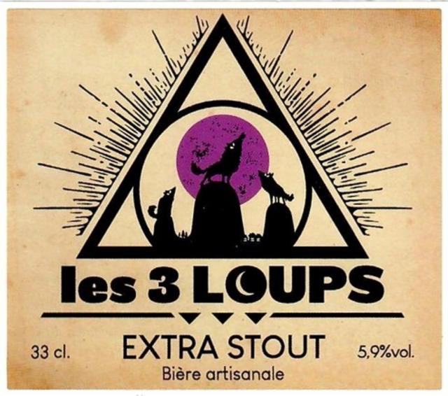 Les 3 Loups Extra Stout 6.9%, Les 3 Loups, France
