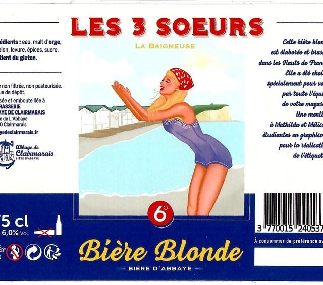 Les 3 Sœurs La Baigneuse 6.0%, Abbaye De Clairmarais, France