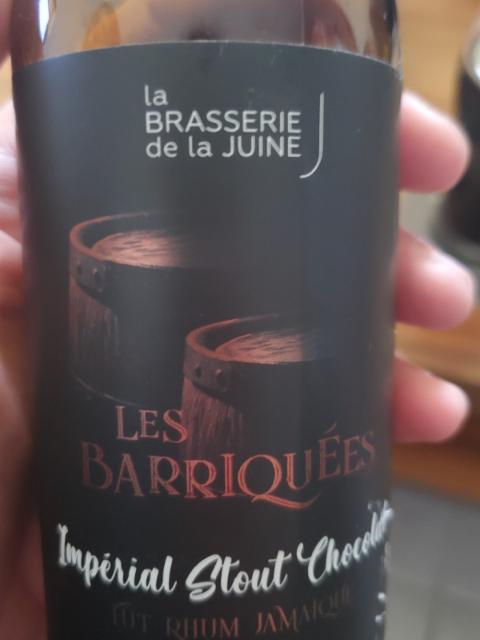 Les Barriquées Imperial Stout Chocolat 9.0%, Brasserie De La Juine, France