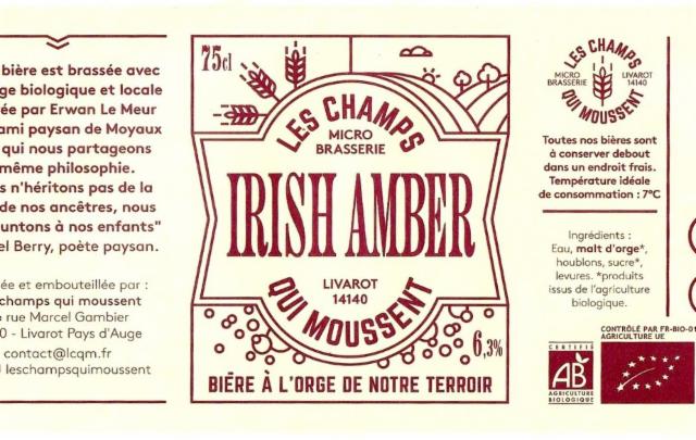 Les Champs Qui Moussent Irish Amber 6.3%, Les Champs Qui Moussent, France