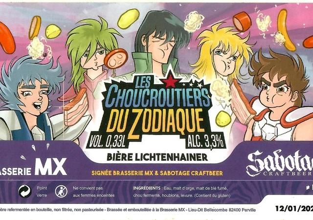 Les Choucroutiers Du Zodiaque 3.3%, Brasserie MX, France