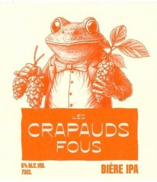 Les Crapauds Fous IPA 6.0%, Les Crapauds Fous, France