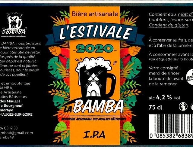 L'Estivale 2020 4.2%, Brasserie La Bamba - Des Moulins Bâtisseurs, France