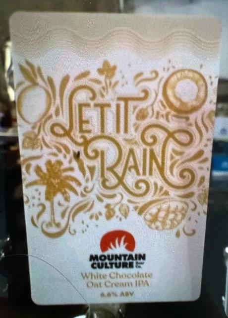Let It Rain, Mountain Culture Beer Co.