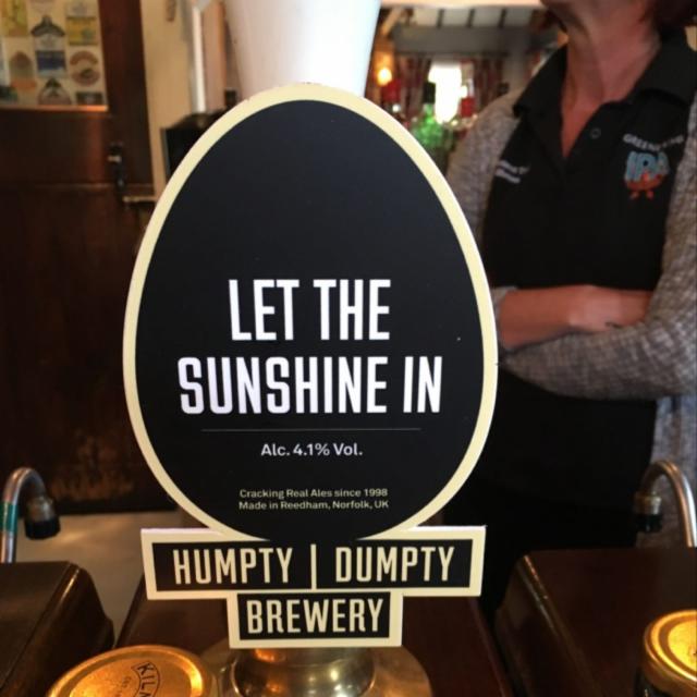 Let The Sunsine In 4.1%, Humpty Dumpty Brewery, England