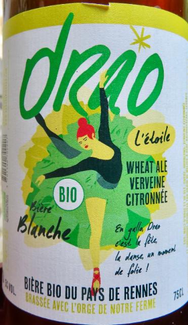 L'étoile Verveine Citronnée 5.0%, Ferme Brasserie Drao, France