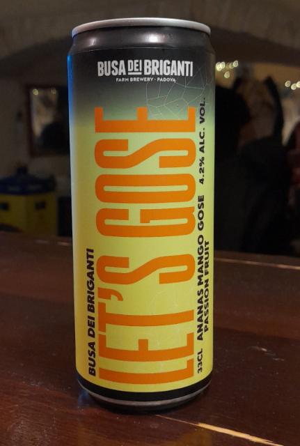 Let's Gose (ananas, mango, passion fuit) 4.2%, Busa dei Briganti, Italy