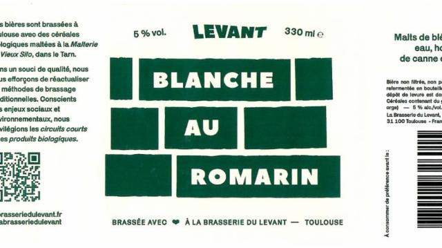 Levant Blanche Au Romarin 5.0%, Brasserie Du Levant, France