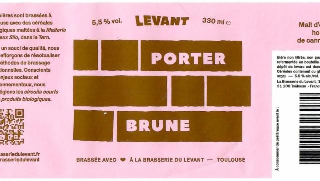 Levant Porter 5.0%, Brasserie Du Levant, France