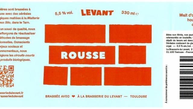 Levant Rousse 6.0%, Brasserie Du Levant, France