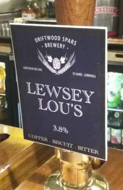Lewsey Lou's 3.8%, Driftwood Brewery, England