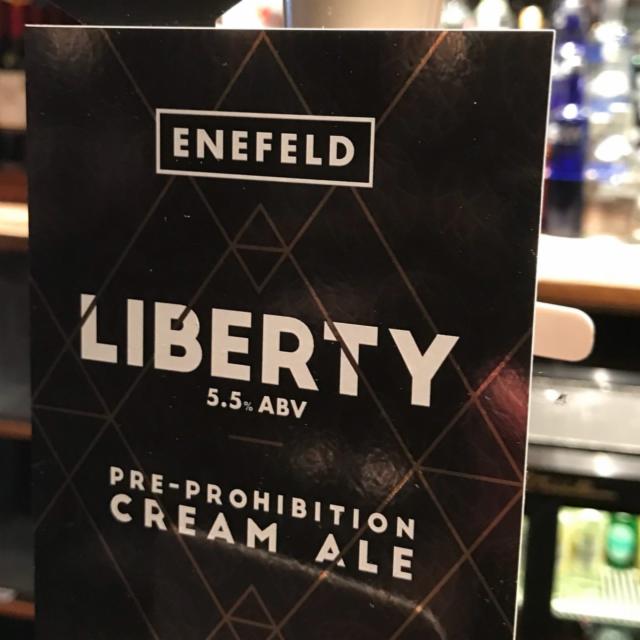 Liberty Pre-Prohibition Cream Ale 5.5%, Enfield Brewery Ltd, England