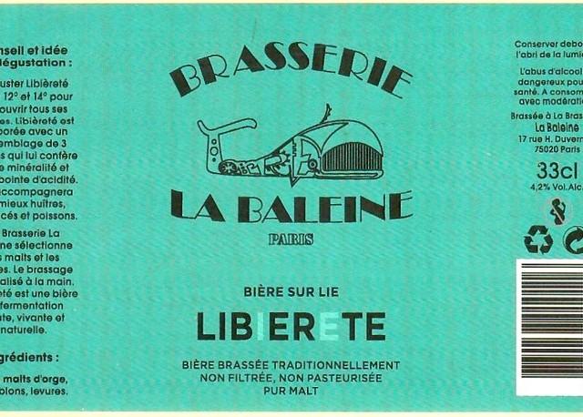 Libierete 4.2%, Brasserie La Baleine, France