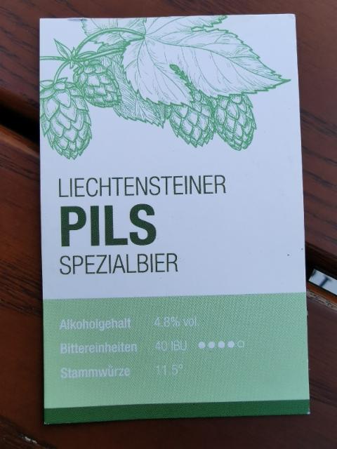Liechtensteiner Pils Spezialbier 4.8%, Liechtensteiner Brauhaus, Liechtenstein