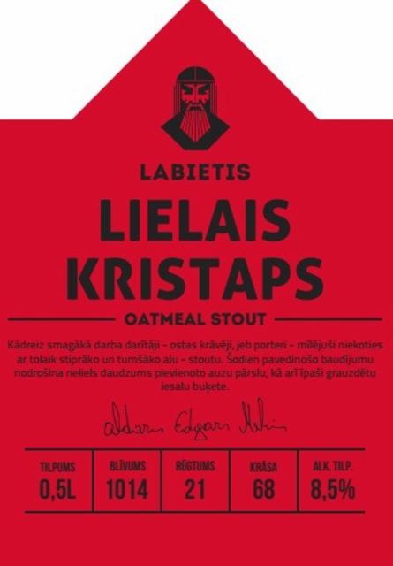 Lielais kristaps 8.5%, Labietis, Latvia