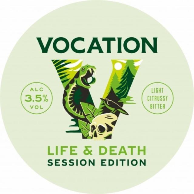 Life & Death Session Edition 3.5%, Vocation Brewery, England