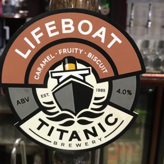Lifeboat 4.0%, Titanic Brewery, England