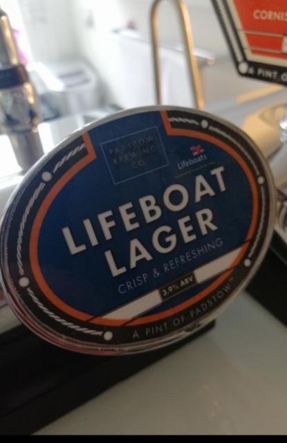 Lifeboat Lager 3.9%, Padstow Brewing, England