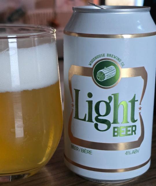 Light BEER 4.0%, Woodhouse Brewing Co, Canada