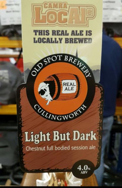 Light But Dark 4.0%, Old Spot Brewery, England