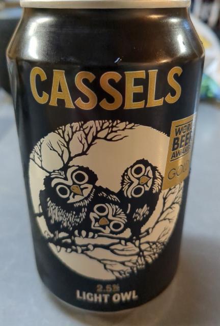 light owl 2.5%, Cassels Brewing Co., New Zealand