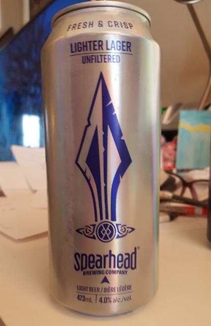 Lighter Lager Unfiltered 4.0%, Spearhead Brewing Company, Canada