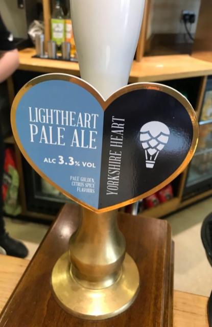 Lightheart Pale Ale 3.3%, Yorkshire Heart, England