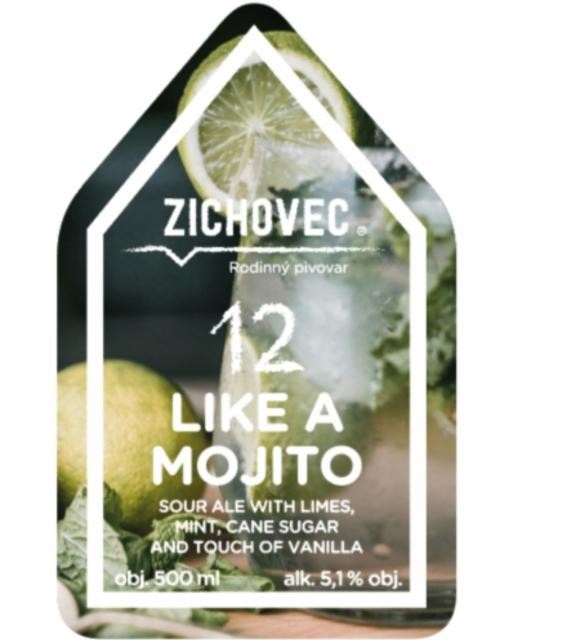 like a mojito 12 5.1%, Rodinný Pivovar Zichovec, Czech Republic
