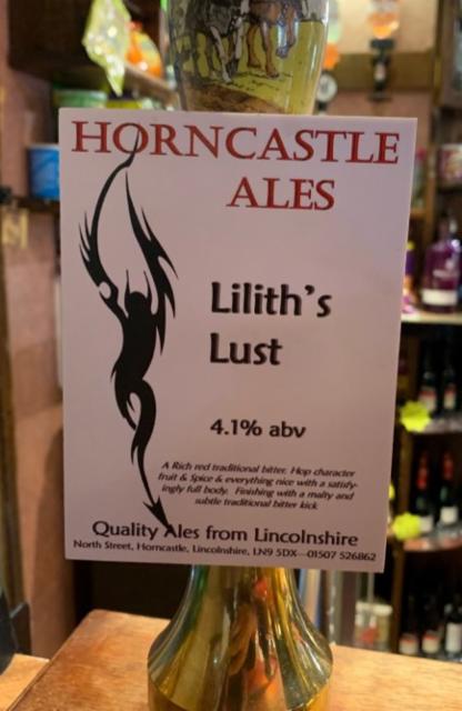 Lilith's Lust 4.1%, Horncastle Ales, England