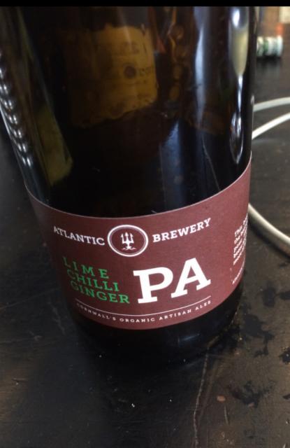 Lime, Chilli Ginger PA 4.5%, Atlantic Brewery, England