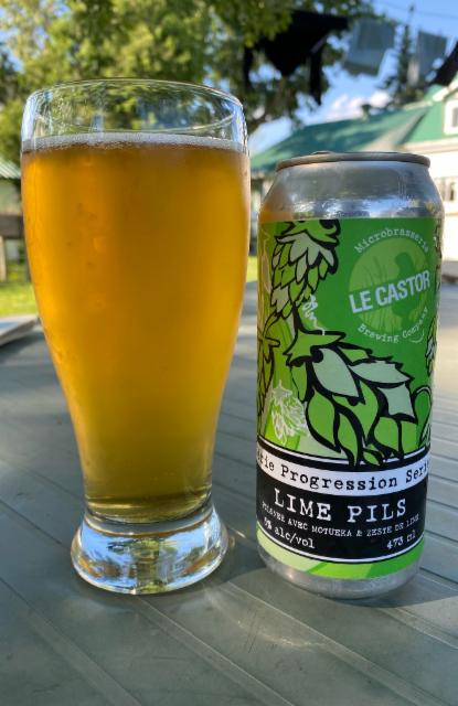 Lime Pils 5.0%, Microbrasserie Le Castor, Canada