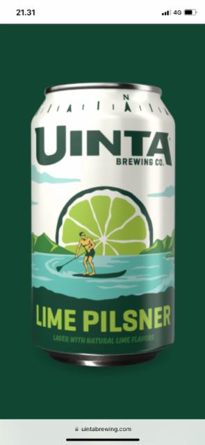 Lime Pilsner 5.0%, Uinta Brewing Company, United States