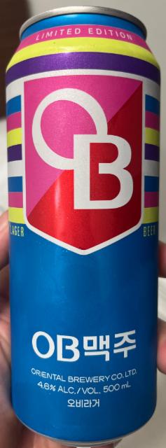 Limited edition lager 4.6%, Oriental Brewery (AB-InBev), South Korea