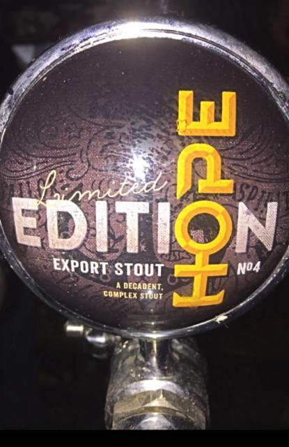 Limited Edition No.4 Export Stout 7.5%, Hope Beer, Ireland